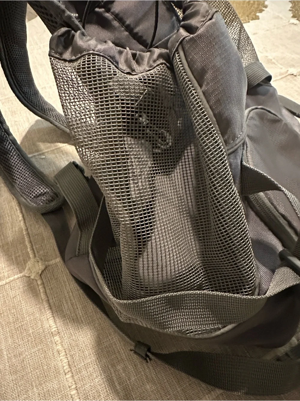Outward Hound light gray Front Dog Carrier Backpack Bag small to Medium,